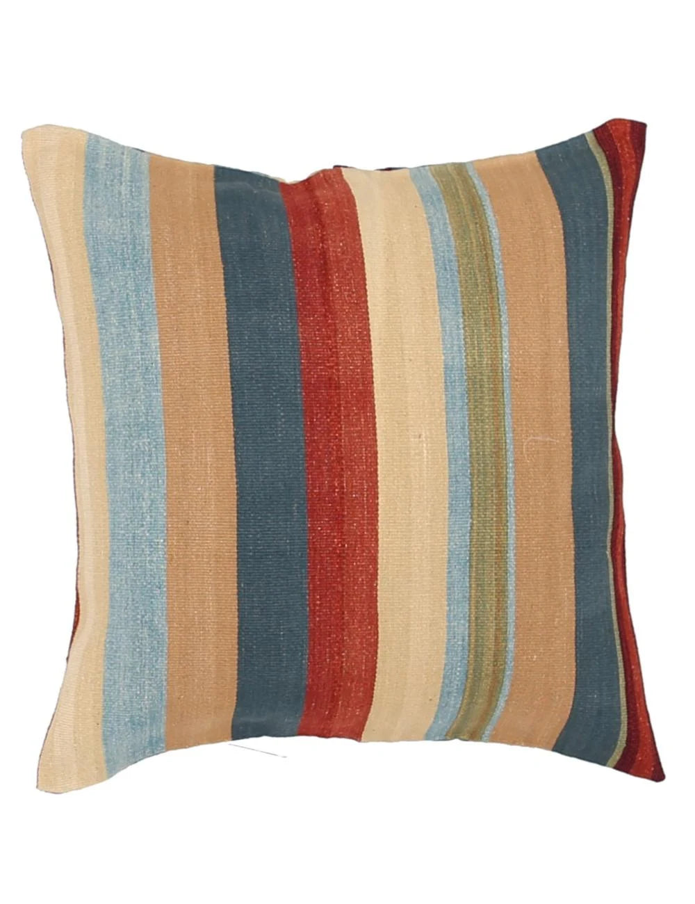 Afghan Modern Stripe Rug 2' 5" x 2' 5" Hand-Woven | No. AT44265