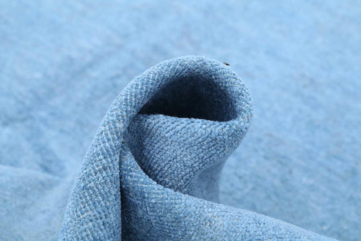 Blue Afghan Overdye Rug 7' 10" x 10' 7" Hand-Knotted | No. AT44314