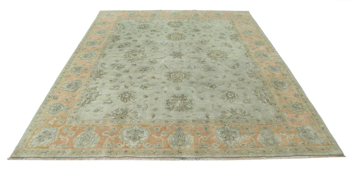 Indian Ziegler Rug 8' 2" x 9' 11" Hand-Knotted | No. AT44322