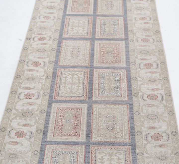 Afghan Runner Rug 2' 7" x 8' 0" Hand-Knotted | No. AT44338