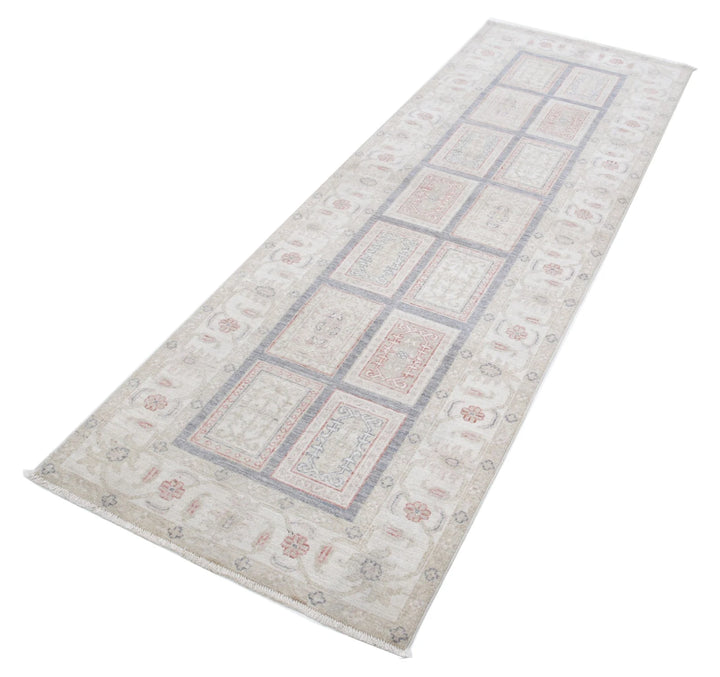 Afghan Runner Rug 2' 7" x 8' 0" Hand-Knotted | No. AT44338