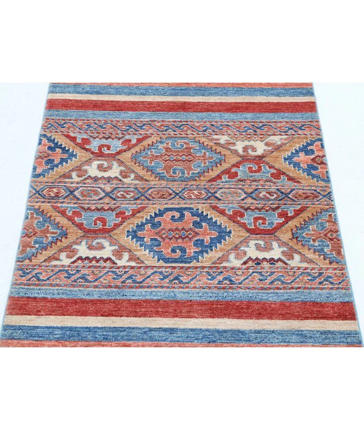 Afghan Khurjeen Rug 2' 8" x 3' 10" Hand-Knotted | No. AT443832