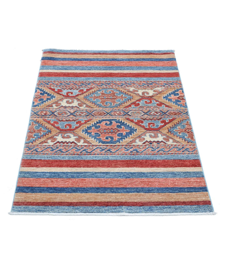 Afghan Khurjeen Rug 2' 8" x 3' 10" Hand-Knotted | No. AT443832