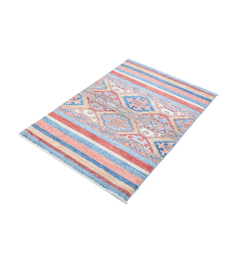 Afghan Khurjeen Rug 2' 8" x 3' 10" Hand-Knotted | No. AT443832