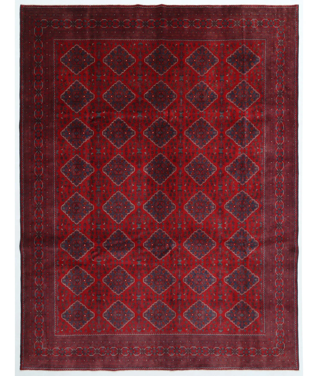 Afghan Khamyab Rug 9' 9" x 12' 8" Hand-Knotted | No. AT44397
