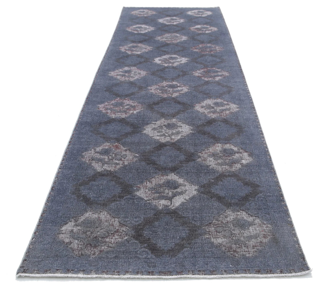 Afghan Onyx Runner Rug 4' 0" x 14' 2" Hand-Knotted | No. AT44452