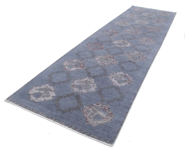 Afghan Onyx Runner Rug 4' 0" x 14' 2" Hand-Knotted | No. AT44452