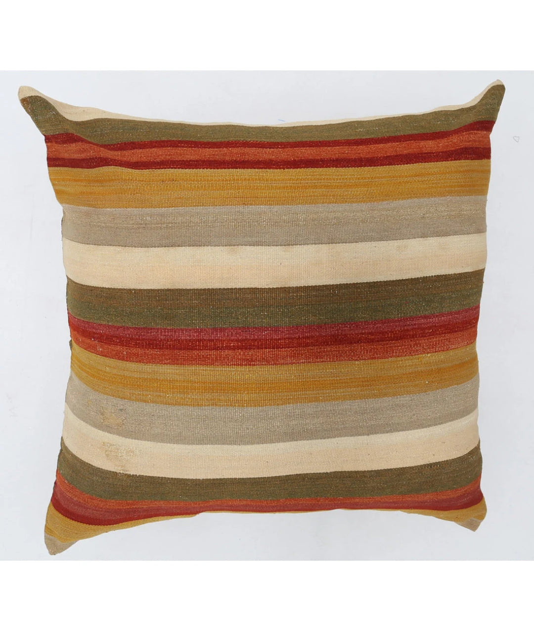 Pakistani Modern Stripe Pillow 3' 0" x 3' 0" Hand-Knotted | No. AT44487