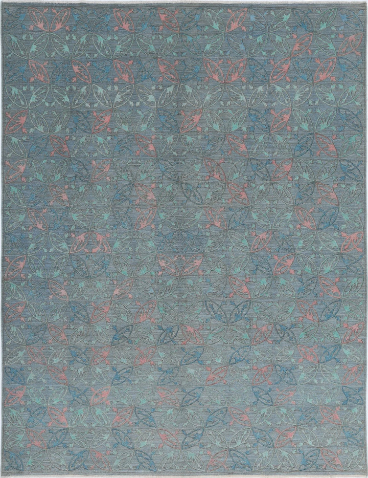 Afghan Oriental Rug 6' 10" x 9' 0" Hand-Knotted | No. AT44614