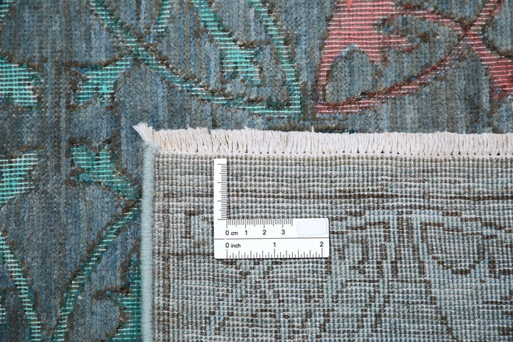 Afghan Oriental Rug 6' 10" x 9' 0" Hand-Knotted | No. AT44614