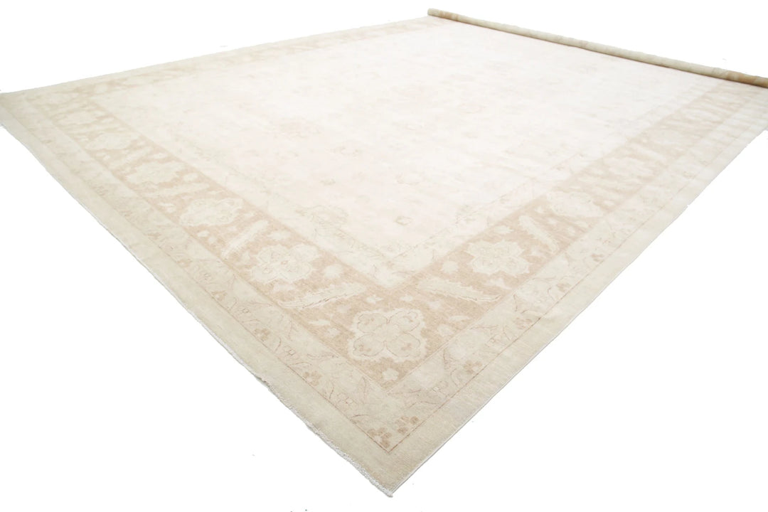 Ivory Afghan Serenity Rug 16' 0" x 23' 2" Hand-Knotted | No. AT44703