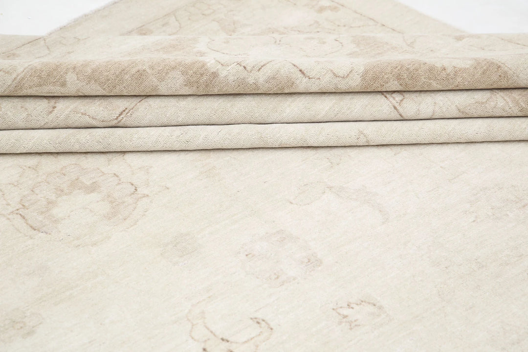 Ivory Afghan Serenity Rug 16' 0" x 23' 2" Hand-Knotted | No. AT44703