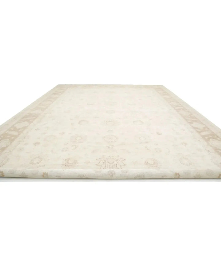 Ivory Afghan Serenity Rug 16' 0" x 23' 2" Hand-Knotted | No. AT44703