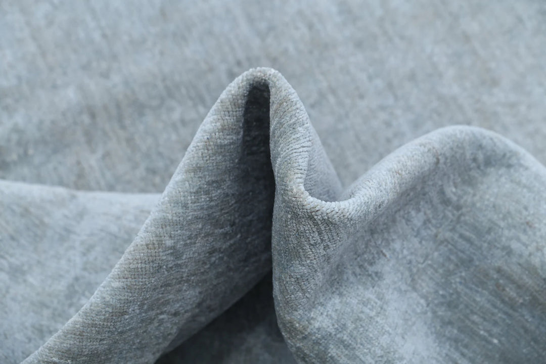 Grey Afghan Overdye Rug 8' 3" x 10' 0" Hand-Knotted | No. AT44819