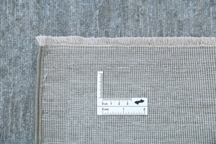 Grey Afghan Overdye Rug 8' 3" x 10' 0" Hand-Knotted | No. AT44819