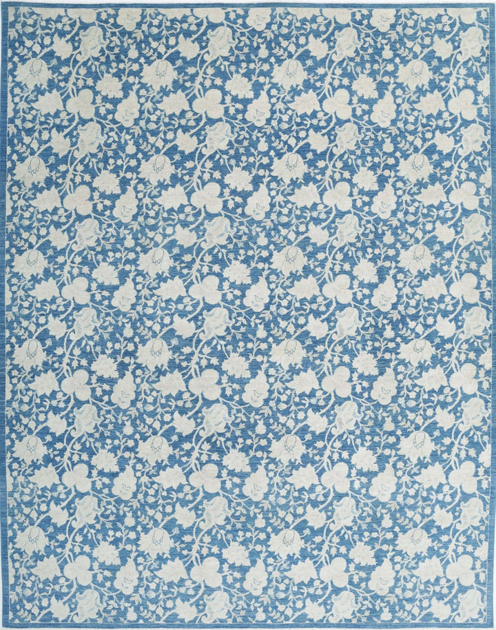 Afghan Oriental Rug 9' 0" x 11' 5" Hand-Knotted | No. AT44943