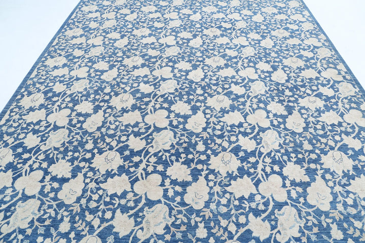 Afghan Oriental Rug 9' 0" x 11' 5" Hand-Knotted | No. AT44943