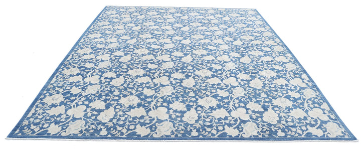 Afghan Oriental Rug 9' 0" x 11' 5" Hand-Knotted | No. AT44943
