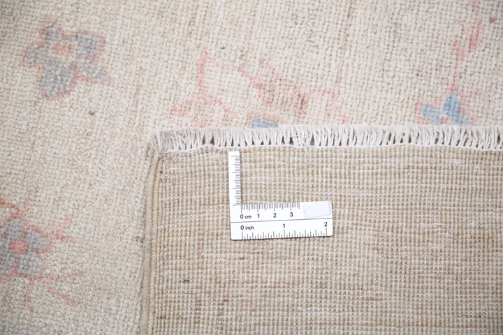 Ivory Afghan Serenity Rug 7' 11" x 9' 9" Hand-Knotted | No. AT44965