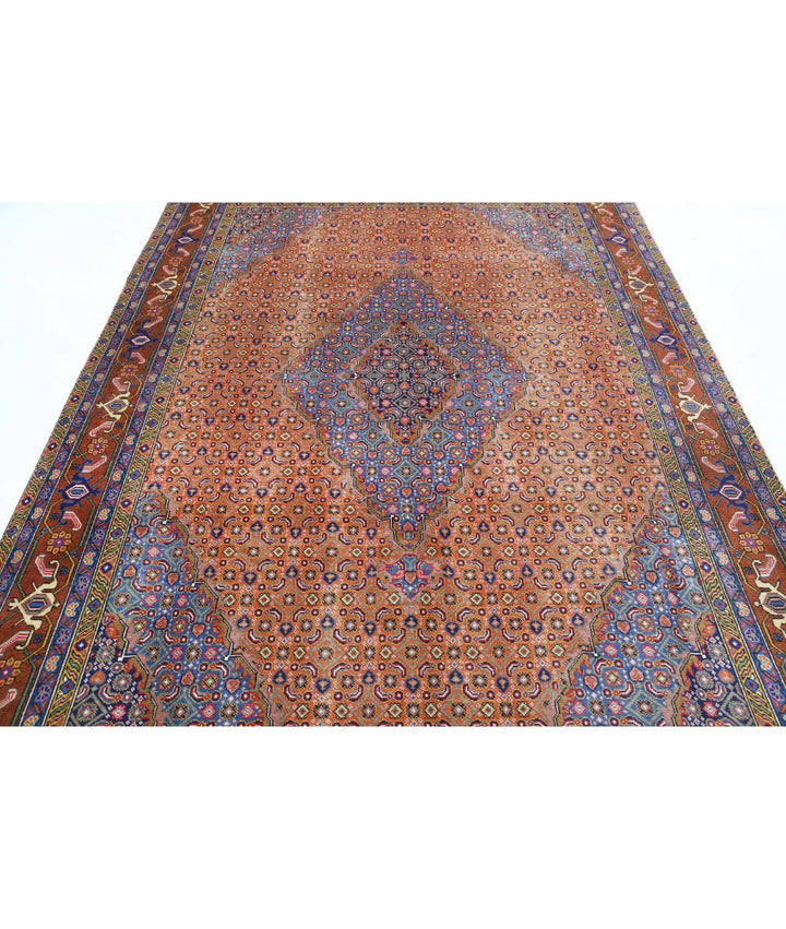 Persian Bijar Rug 6' 8" x 9' 9" Hand-Knotted | No. AT44999