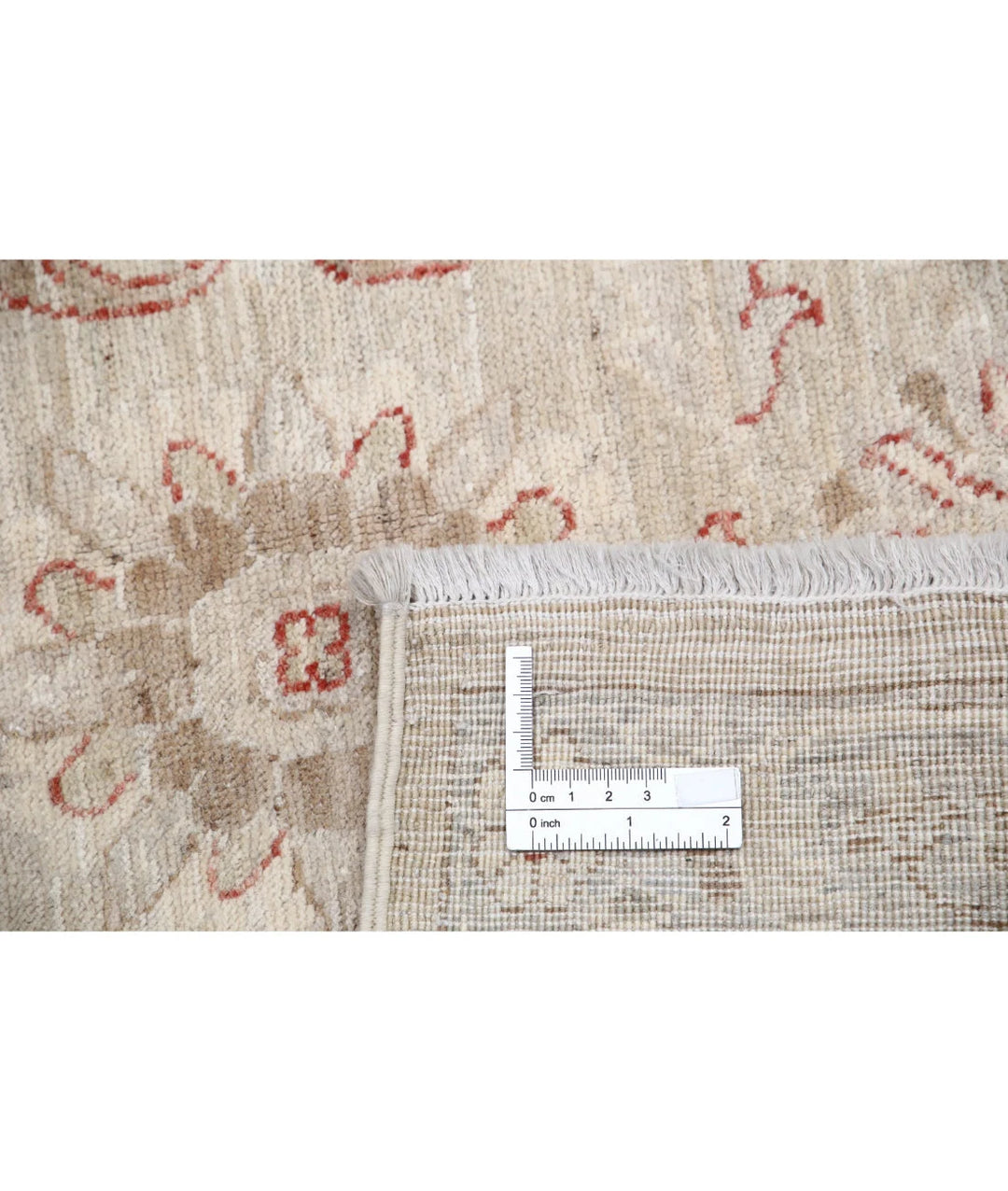 Red Afghan Bakhtiari Rug 3' 4" x 4' 8" Hand-Knotted | No. AT45103