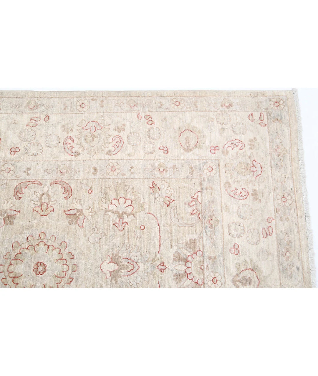 Red Afghan Bakhtiari Rug 3' 4" x 4' 8" Hand-Knotted | No. AT45103