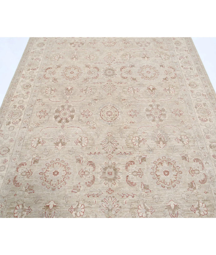 Red Afghan Bakhtiari Rug 3' 4" x 4' 8" Hand-Knotted | No. AT45103