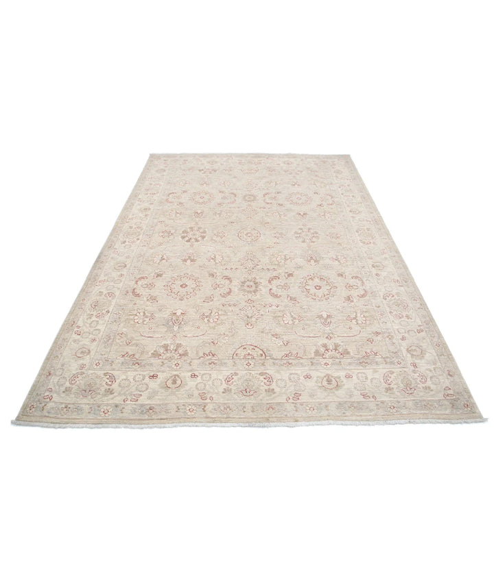 Red Afghan Bakhtiari Rug 3' 4" x 4' 8" Hand-Knotted | No. AT45103