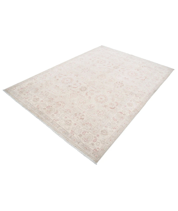 Red Afghan Bakhtiari Rug 3' 4" x 4' 8" Hand-Knotted | No. AT45103