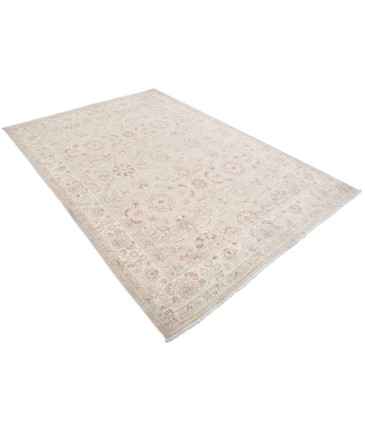 Red Afghan Bakhtiari Rug 3' 4" x 4' 8" Hand-Knotted | No. AT45103