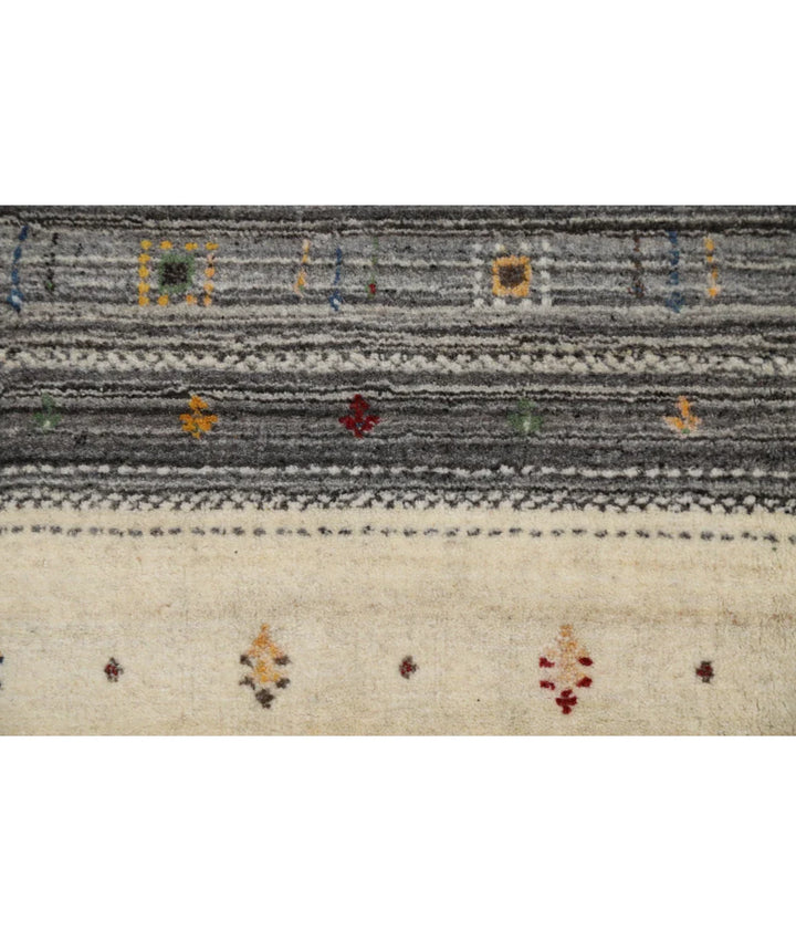 Ivory Indian Lori Rug 6' 5" x 9' 8" Hand-Knotted | No. AT45106