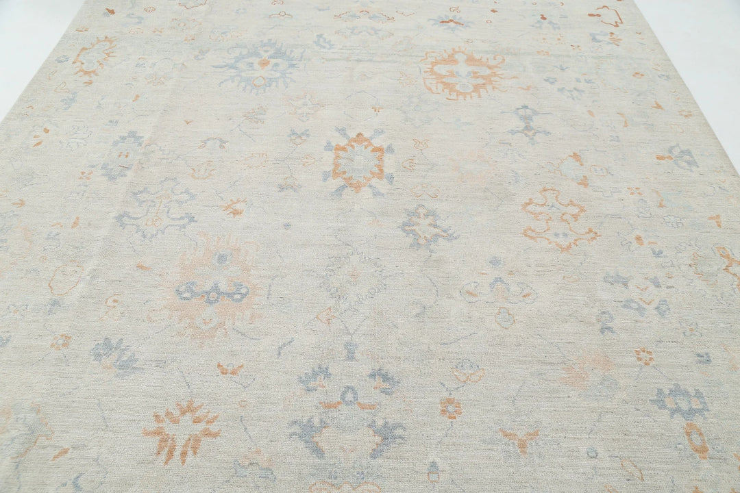 Afghan Oushak Rug 8' 1" x 10' 2" Hand-Knotted | No. AT45250