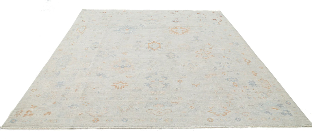Afghan Oushak Rug 8' 1" x 10' 2" Hand-Knotted | No. AT45250