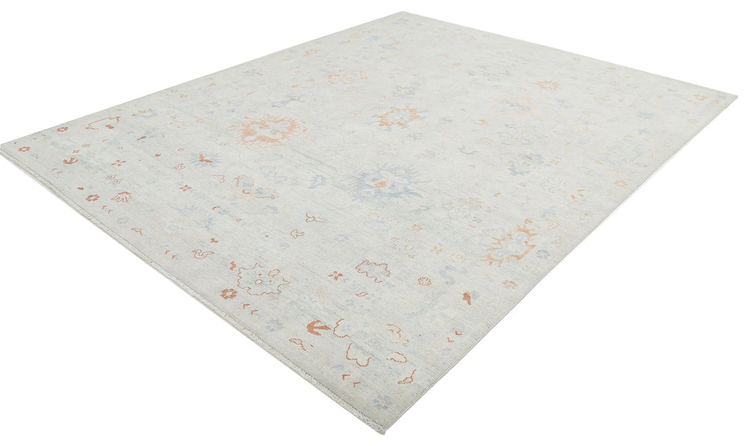 Afghan Oushak Rug 8' 1" x 10' 2" Hand-Knotted | No. AT45250