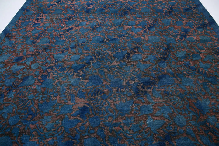 Teal Afghan Oriental Rug 10' 0" x 13' 2" Hand-Knotted | No. AT45297