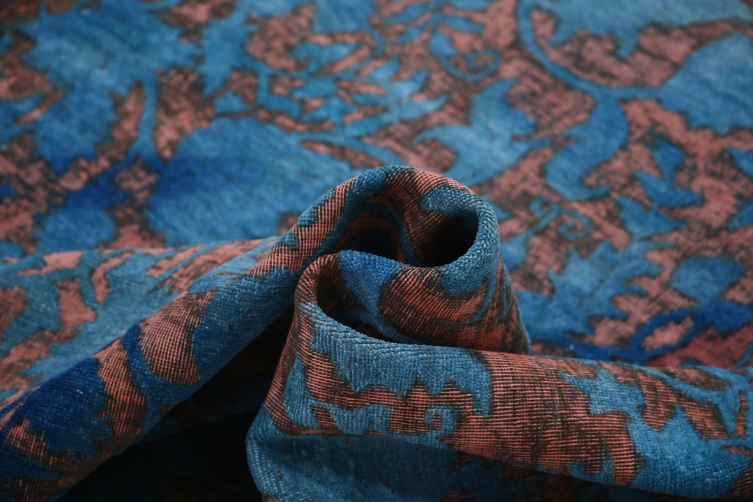 Teal Afghan Oriental Rug 10' 0" x 13' 2" Hand-Knotted | No. AT45297