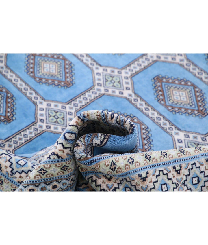 Pakistani Jaldar Rug 6' 7" x 6' 5" Hand-Knotted | No. AT45354