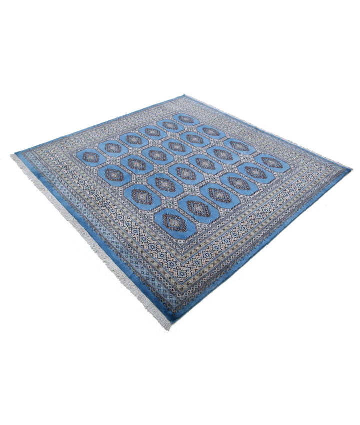 Pakistani Jaldar Rug 6' 7" x 6' 5" Hand-Knotted | No. AT45354