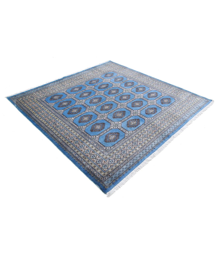 Pakistani Jaldar Rug 6' 7" x 6' 5" Hand-Knotted | No. AT45354
