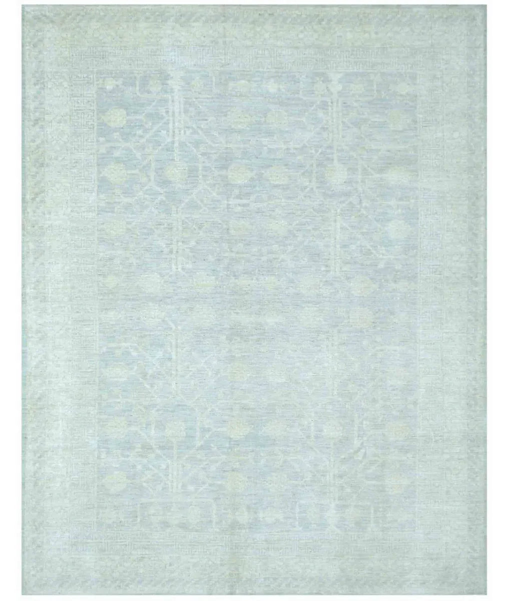 Hand Knotted Oushak Wool Rug 9' 1" x 11' 6" - No. AT45405