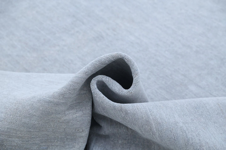 Grey Afghan Overdye Rug 8' 11" x 11' 6" Hand-Knotted | No. AT45414
