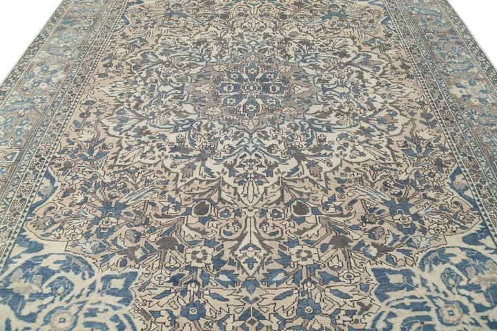 Persian Bakhtiari Vintage Rug 9' 7" x 12' 4" Hand-Knotted | No. AT45468