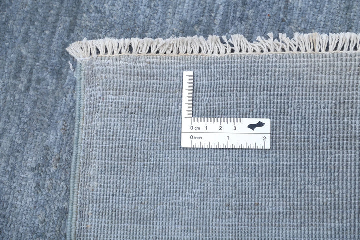 Grey Afghan Overdye Rug 8' 0" x 9' 8" Hand-Knotted | No. AT45484