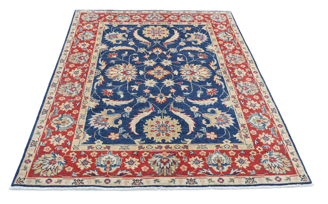 Afghan Ziegler Farhan Gul Rug 4' 8" x 6' 9" Hand-Knotted | No. AT45707
