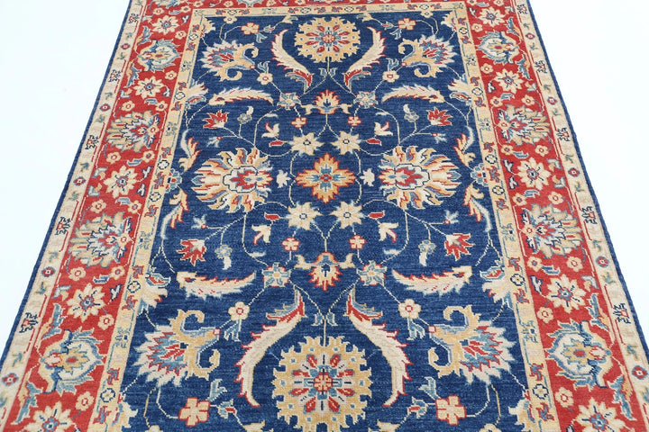 Afghan Ziegler Farhan Gul Rug 4' 8" x 6' 9" Hand-Knotted | No. AT45707