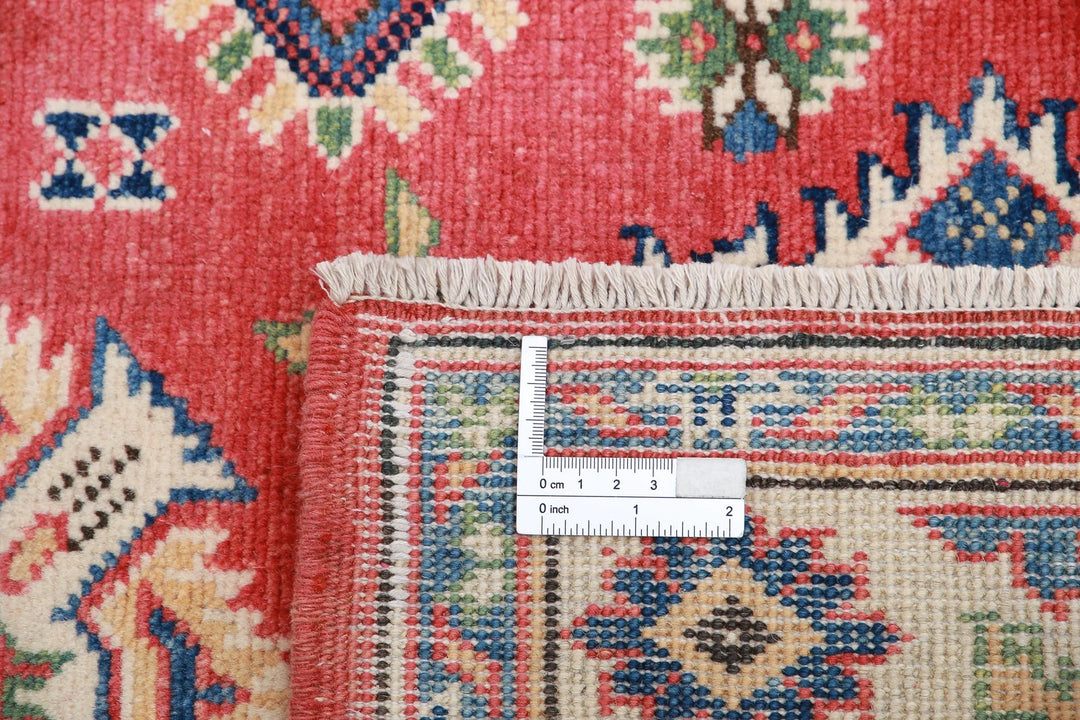 Afghan Kazak Rug 2' 9" x 6' 1" Hand-Knotted | No. AT45708