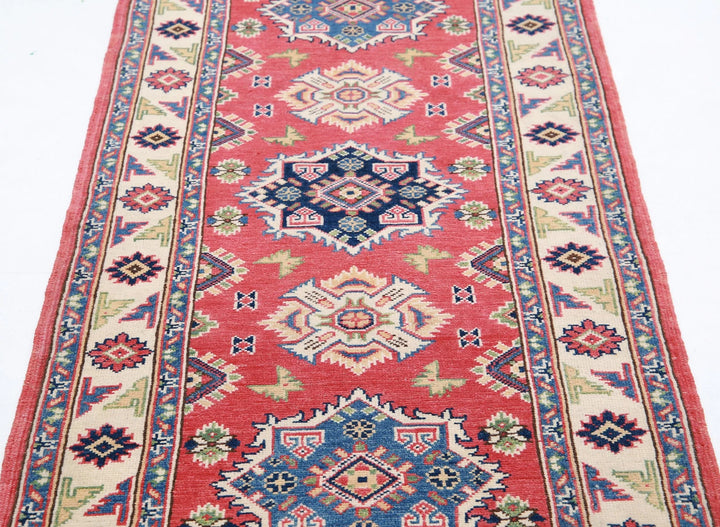 Afghan Kazak Rug 2' 9" x 6' 1" Hand-Knotted | No. AT45708