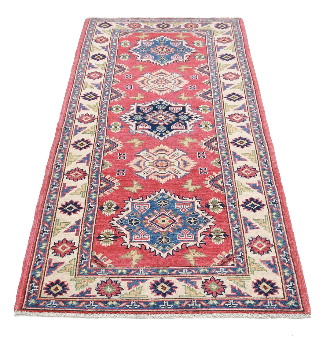 Afghan Kazak Rug 2' 9" x 6' 1" Hand-Knotted | No. AT45708