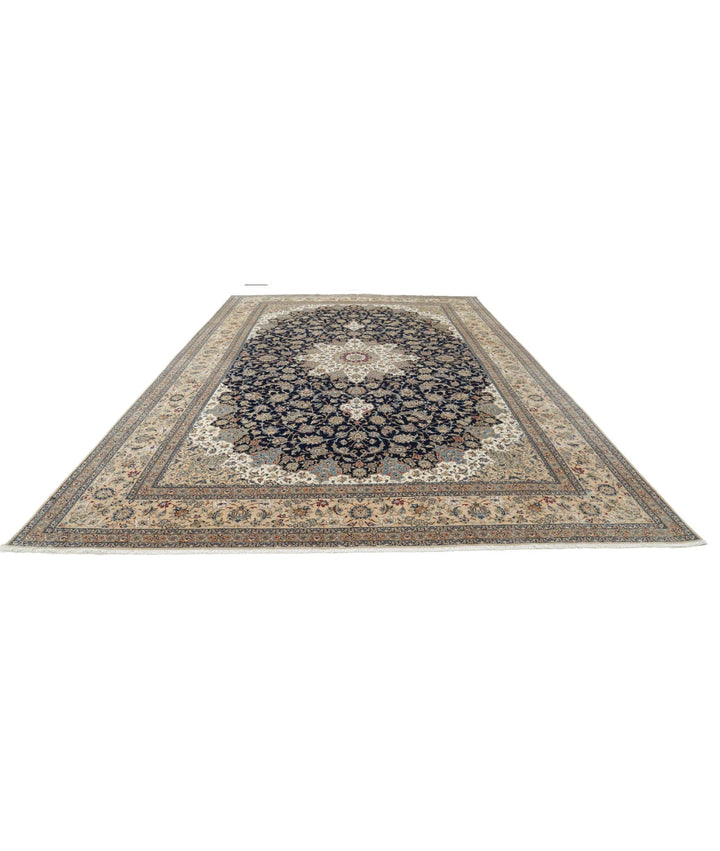 Persian Nain Rug 10' 6" x 16' 2" Hand-Knotted | No. AT45732
