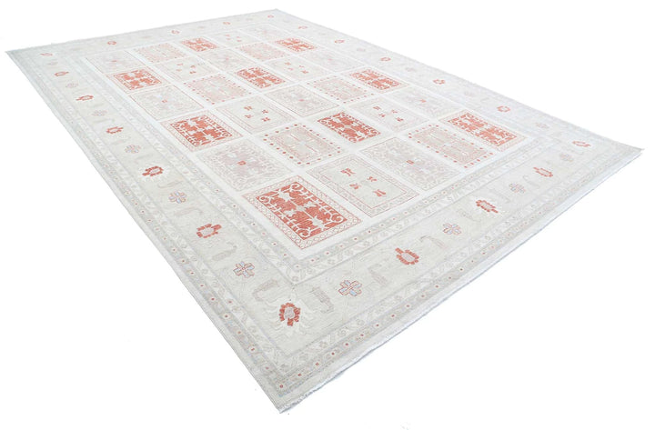 Afghan Serenity Rug 9' 8" x 13' 8" Hand-Knotted | No. AT45818